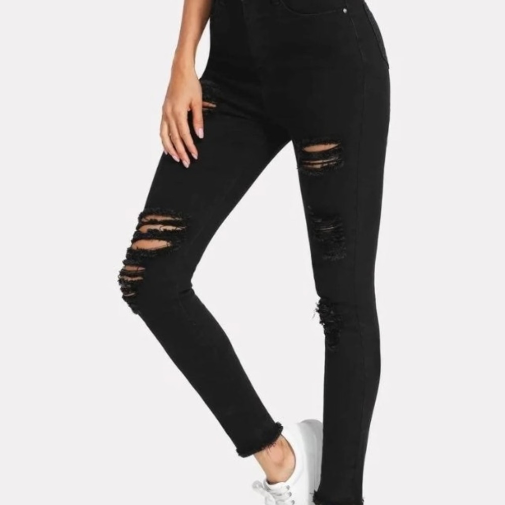 BRAND NEW Black Ripped Jeans